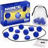 ZupioPaw Set di scacchi magnetici con 20 magneti, gioco tattico educativo e gioco per feste per bambini e adulti, gioco interattivo da viaggio per famiglie, con custodia e corda (blu)