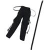 Generic Easy Doll Clothes Cargo Pants And Belt For 1/6 Figures,Nero | materiale morbido, resistente alla rottura, cambiamenti d'abito rapidi, stile casuale cool