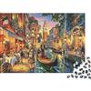 DAFUfbw Venice Canal Adulto Jigsaws 1000Pc Riciclabile Material Gondola Street Jigsaw Puzzles Accessori Per Giochi Familiari Perfetto Per I Compleanni Di Famiglia E Amici 70x50cm/1000pcs