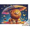 6N2X9A4S Leone Cartoon Puzzle 1000 Pezzi Carta per Adulti Scena Ombrello Gioco di Puzzle 1000 Pezzi Famiglia Relax Decorazione Regalo 38x26cm/1000pcs