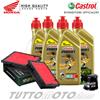 CASTROL / HIFLO KIT TAGLIANDO OLIO CASTROL 10W30 FILTRI HONDA CRF 1000 AFRICA TWIN 2018 2019