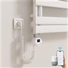 Heilmetz Barra riscaldante Smart WiFi, colore bianco, 300 W, cartuccia riscaldante, elementi riscaldanti per riscaldatori, radiatori, termosifoni, asciugabiancheria con termostato, regolatore
