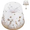 CAXUSD Paralume Lampada Beige, Ornamento Elegante per Casa | Copri Paralume da Rivestire, per Lampade da Tavolo e Lampadari E14, Protegge le Lampadine