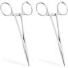 Molythrix 2 pinze multifunzione in acciaio inox da 12,5 cm, con cricchetto autobloccante per la cura degli animali, piercing, e vari usi domestici