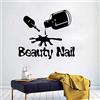 WYFCL Adesivi Murali Decalcomanie Murali Carta Da Parati Smalto Per Unghie Di Bellezza Adesivo Per Finestre Manicure Salone Di Bellezza Per Unghie Salone Di Vetro Arredamento Negozio 56 Cm X 43 Cm