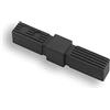 KLAMA 1 connettore per tubo in plastica/poliammide nero quadrato (2 pin 30x30x2,0mm)
