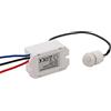 Greluma 1 Pezzo Interruttore sensore a infrarossi, mini rilevatore di movimento a infrarossi per installazione interna, rilevatore di movimento integrato 220 V, raggio di rilevamento 8 m a 360°