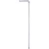 QUARKZMAN Chiavi a Brugola Esagonale Testa Sferica 4mm Tonalità Argento | Chiave Torx Esagonali Metriche a Braccio Extra Lungo Set, Forma L, Strumento Acciaio Cromo Vanadio, Riparazioni Domestiche