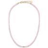 GD GOOD.designs Gemma Collana Donna Pietre Naturali perline sfaccettate 4mm | Catena acciaio inox placcata oro 18K regolabile (40-45 cm) | Girocollo boho impermeabile