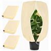 XIAIMIN Tessuto Non Tessuto per Piante,100x80cm,70g/m², Cappuccio Protezione Piante | Copertura Antigelo con Cerniera e Laccio, 3PCS Tessuto Non Tessuto Riutilizzabile, per Palme, Olivo e Fiori