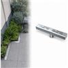 ZASEZOD Piccola Canaletta Di Scolo Acqua Piovana Inox 304 Con Griglia Rimovibile | Canale Di Scarico Stretto, Canalina Lineare Con Griglia Per Terrazza, Piscina, Giardino, Cortile(ED-250x100x30mm)