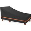 LCGOD Coperture per Lettini Prendisole Impermeabile, Oxford Tessuto 600D Copertura per Sedia a Sdraio da esterno con Coulisse 200 x 75 x 40 / 70 cm