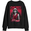 One Piece One Piece (Netflix) Luffy Etched Portrait Kids Sweatshirt, Black Pullover Unisex - Bambini e Ragazzi (Pacco da 1)