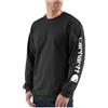 Carhartt Loose Fit Heavyweight Long-Sleeve Logo Sleeve Graphic T-Shirt T-Shirt Uomo (Pacco da 1)