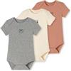Schiesser - 3er Pack Bodies Kurzarm Doppelripp - Baby Double Rib, Tutina per Bambino e Neonato Unisex - Bimbi 0-24