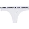 KARL LAGERFELD Donne Logo Thong Bianco XL