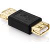 Satchef GmbH adattare 41016 adattatore USB 2.0 da presa A a presa A contatti dorati nero