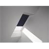 VELUX Tenda oscurante VELUX, tinta unita blu scuro, azionamento manuale, telaio in alluminio DKL P04 1100S