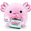ZURU 77605M - Snackles axolotl in rosa con ciambella Krispy Kreme, Serie 2 - peluche (20 cm)
