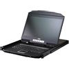 ATEN CL3708iNW Switch KVM IP a 8 porte, console LCD da 18,5 pollici (USB, HDMI), layout tedesco