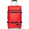 Eastpak Bagaglio a mano morbido Eastpak Transit'r S 42L Bagaglio da cabina leggero con 2 ruote e lucchetto TSA Tarp Red