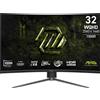 Msi Monitor led 31.5" Msi Mag 325CQPF E18 WQHD 2560x1440p 0.5ms classe F Nero [UPMSI032XSMGC00]