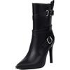 Lroey Reoly Donna Tacco a Spillo Tacco Alto Stivaletti Appuntito Serata Dx945, Numero 35-48