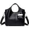 Makukke Borsa da donna in vera pelle, piccola borsa a tracolla in pelle, elegante borsa a tracolla da donna, per uso quotidiano e ufficio