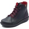 Jungla 7564 Yankee Negro Tronchetti per Donna in Pelle Nera allaccio rapido