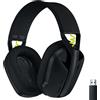 LOGITECH G435 WIRELESS CUFFIE GAMING, NERO