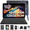 TABWEE Tablet con Tastiera e Penna, 18 GB RAM+ 128GB ROM (2 TB TF) | Ideale per lo Studio dei Bambini, Tablet in Offerta 10 Pollici, Android 15, 6000 mAh, Gemini AI, GPS (Garanzia di 4 Anni)