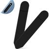 flintronic 2 Pezzi Cover per Pencil per Apple Pencil 1a /2a Gen, Custodia Protettiva Adesiva, Porta Penna in Pelle PU con Elastico, Custodia per Penna Stilo Custodia Compatibile con iPad Custodia Nero