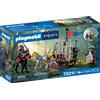Playmobil 72211 Rapimento del Drago con 3 Cavalieri, Cucciolo e Carrozza