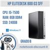 HP Pc Desktop HP EliteDesk 800G3 SFF Cpu i5-7500 Ram 8Gb DDR4 SSD 240Gb Win11Pro