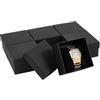 BENECREAT 6 scatola Regalo Quadrata per Orologi con Coperchio, Scatola per Orologi In Carta Kraft Da 10.8x10.8x6.55cm per Braccialetti e Orologi Da Polso, Gioielli Pcsaging, Nero