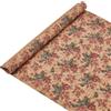 PH PandaHall 1.4x0.5m Tessuto di Sughero con Motivo Floreale Fogli di Sughero Morbido in Stile Retrò per Cucire Borse Progetti Fai Da Te Artigianato in Legno Confezioni Regalo