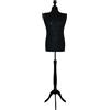 Generisch LUSORIA - Manichino sartoriale maschile, busto sartoriale da uomo, nero | Per uomo, rivestimento nero, busto maschile, sartoria