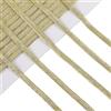GORGECRAFT 20 m di Elastico Piatto Dorato Glitterato Elastico Metallico Cordini 5mm Striscia Cinghia Elastico Maglia Nastro per Cucito Artigianato Gonna Cintura Abito Creazione Abbigliamento