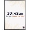 Dutch Frame Factory - Cornice 30x42 cm Nero Opaco - Metallo | Vetro acrilico antiriflesso, Montaggio a parete, Adatta per foto, poster o puzzle, Made in Holland