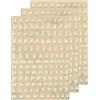 QUARKZMAN 3 Fogli 3mm/0,12 pollici Mini Adesivi Lettere Oro per Artigianato | Adesivi Alfabeto A-Z in Lega 3D Autoadesivi Maiuscole, Scrapbooking Biglietti d'Auguri Decorazioni