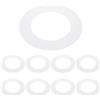 PATIKIL Anello in plastica con diametro esterno di 10,9 cm, diametro | Apparecchio di illuminazione circolare opaco della copertura della luce per la parete del soffitto da incasso può faretti