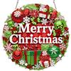 MOTGOM 5D Diamond Painting Pendente Ciondolo Kit Ghirlanda Buon Natale, Pittura Diamante per Acchiappaluce, Diamond Painting Artigianale Per La Decorazione Della Parete Di Casa 20×20cm