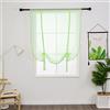SIMPVALE Tenda a Pacchetto Verde Chiaro 100 x 120cm 1 Pezzo per Cucina | Tende per Interni Leggere ed Eleganti, Tende Semitrasparenti con Protezione della Privacy per Camera da Letto e Salotto