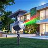 GiDaCom Proiettore di stelle Solare con Luci Rosse e Verdi Lampeggianti - Pannello Solare Ricarica Automatica, Impermeabile IP65, Batteria 2200mAh - Ideale per Giardino, Feste e Decorazioni Natalizie