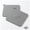 Zlokdraxy Tappo doccia antiodore 2 pezzi in silicone, tappo doccia 20 x 20 cm per scarico, cucina, bagno, WC (grigio)
