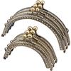 PH PandaHall 2 misure Chiusure Portamonete Clic Clac 6pz Borsa Catenaccio Blocco Telaio 8.7/12.7cm Metallo Frame Portamonete Bacio Clasp Clutch Borse per Estate Manico Borsa Cucito Artigianato