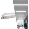 B·LED BARCELONA LED BARCELONA LED Plafoniera LED Stagna 150cm 55W IP65 DALI CCT | 7150lm,Dimmerabile,3000K-6500K,Collegabile,Industriale,Garage,Magazzino