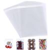 CelloMania Sacchetti in cellophane autosigillanti, formato A5, confezione da 100, trasparenti, autoadesivi, per biglietti, inviti e dolcetti, per feste, Natale e confezioni regalo