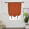 SIMPVALE Tenda a Pacchetto Arancione 60 x 140cm 1 Pezzo per Cucina | Tende per Interni Leggere ed Eleganti, Tende Semitrasparenti con Protezione della Privacy per Camera da Letto e Salotto