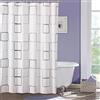 Fyrindel Tenda Doccia Antimuffa PEVA 180 x 180 cm, Bianca con 12 Ganci | Impermeabile Tenda Vasca da Bagno in Plastica, Asciugatura Rapida Antibatterica Lavabile, per Dormitorio, Famiglia, Hotel